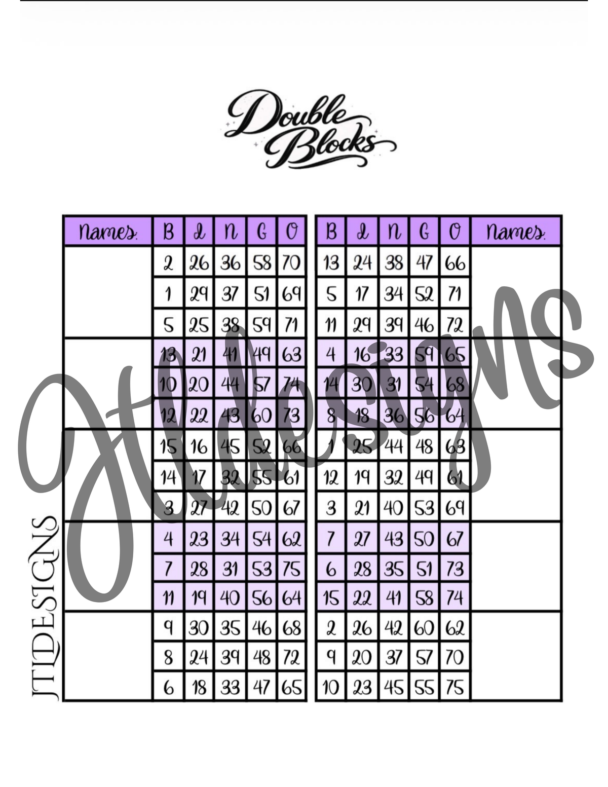 Double Blocks Purple Plain2