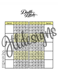 Yellow Plain Double Blocks