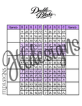 Purple Plain Double Blocks