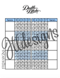 Double Blocks Blue Plain