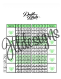 Double Blocks Green Hearts