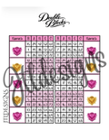 Pink & Yellow Double Blocks Hearts