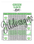 Green Lace Double Blocks