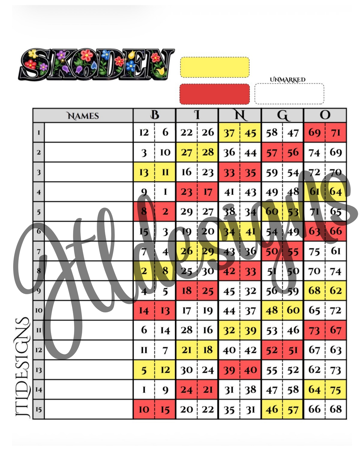 SKODEN FLORAL double Action