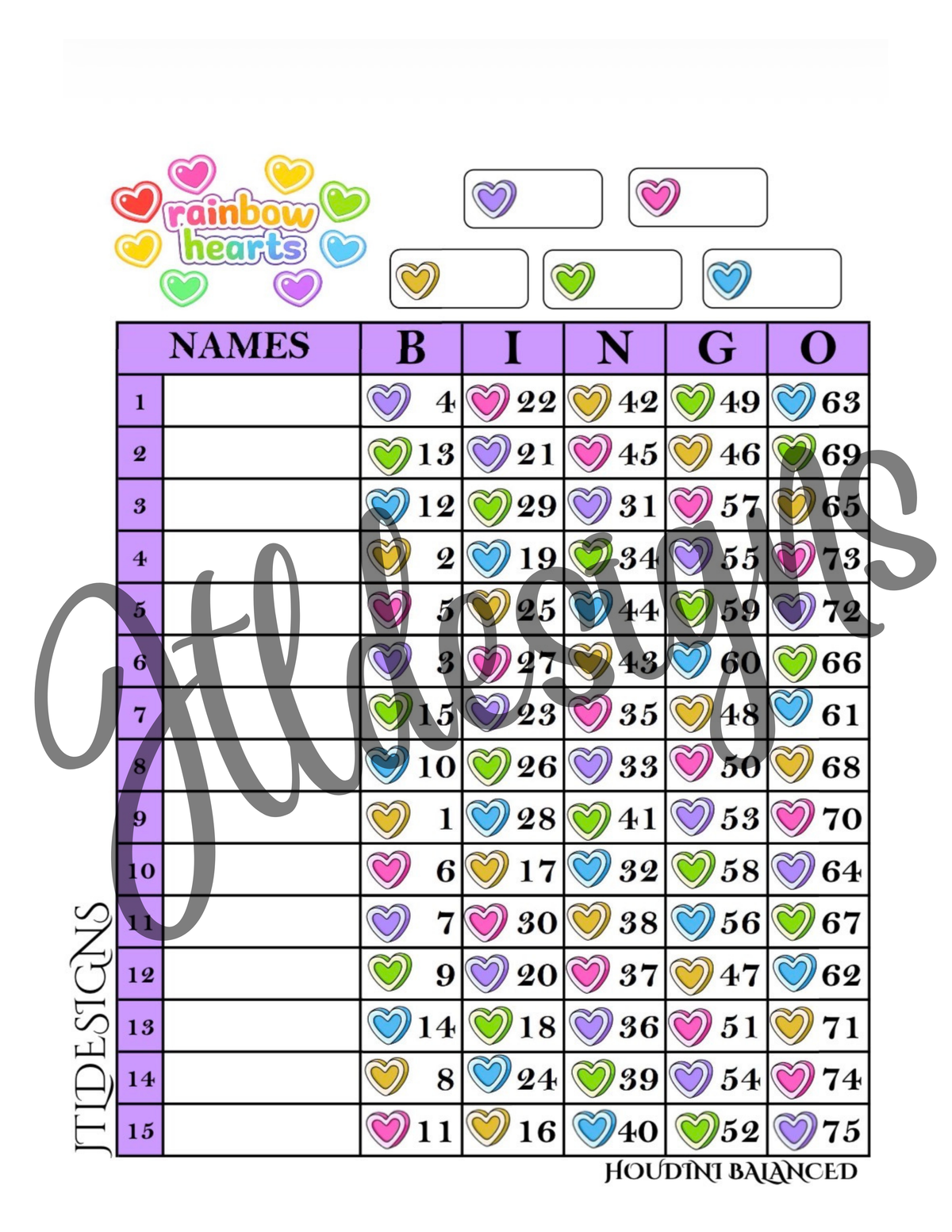 Rainbow Hearts Thickk