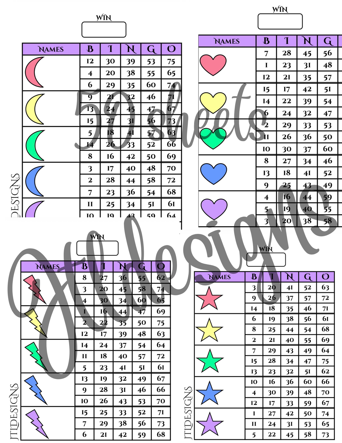 Rainbow Blocks Bundle 50