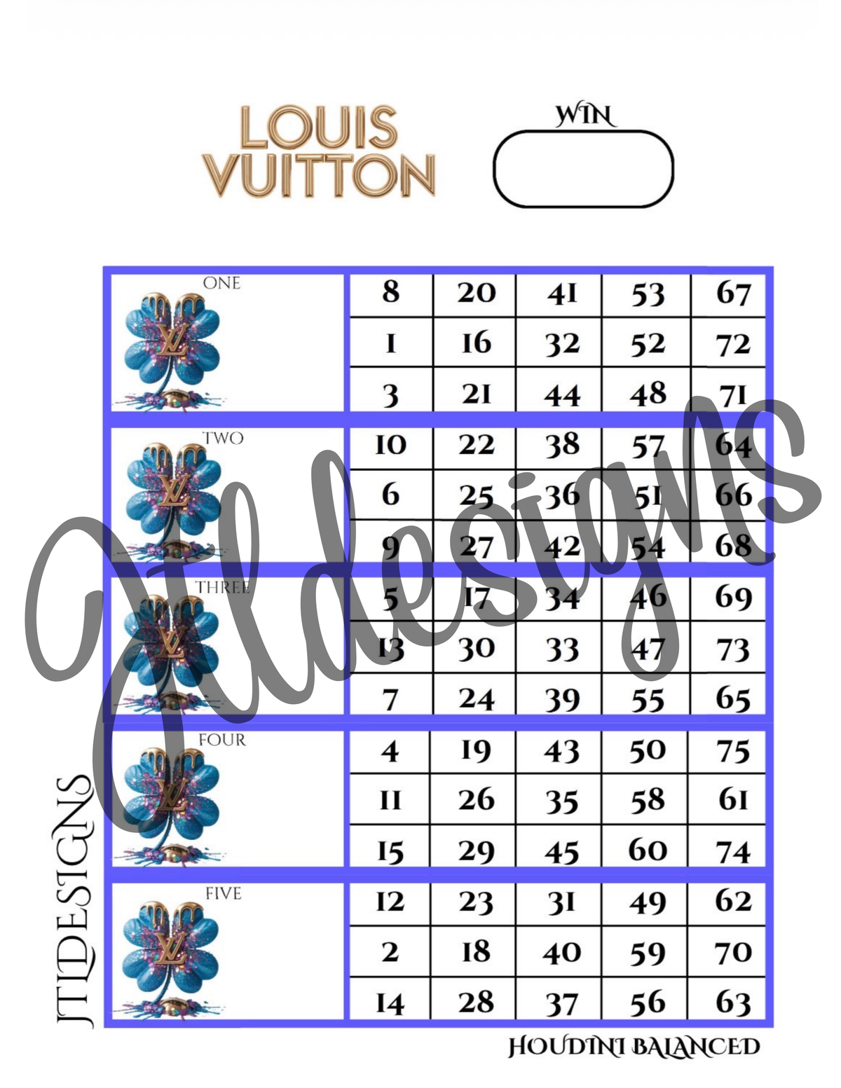Lv Dripping Molten Clovers Blue Blocks