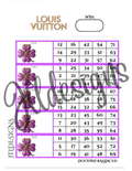 LV Dripping Molten Clovers Purple