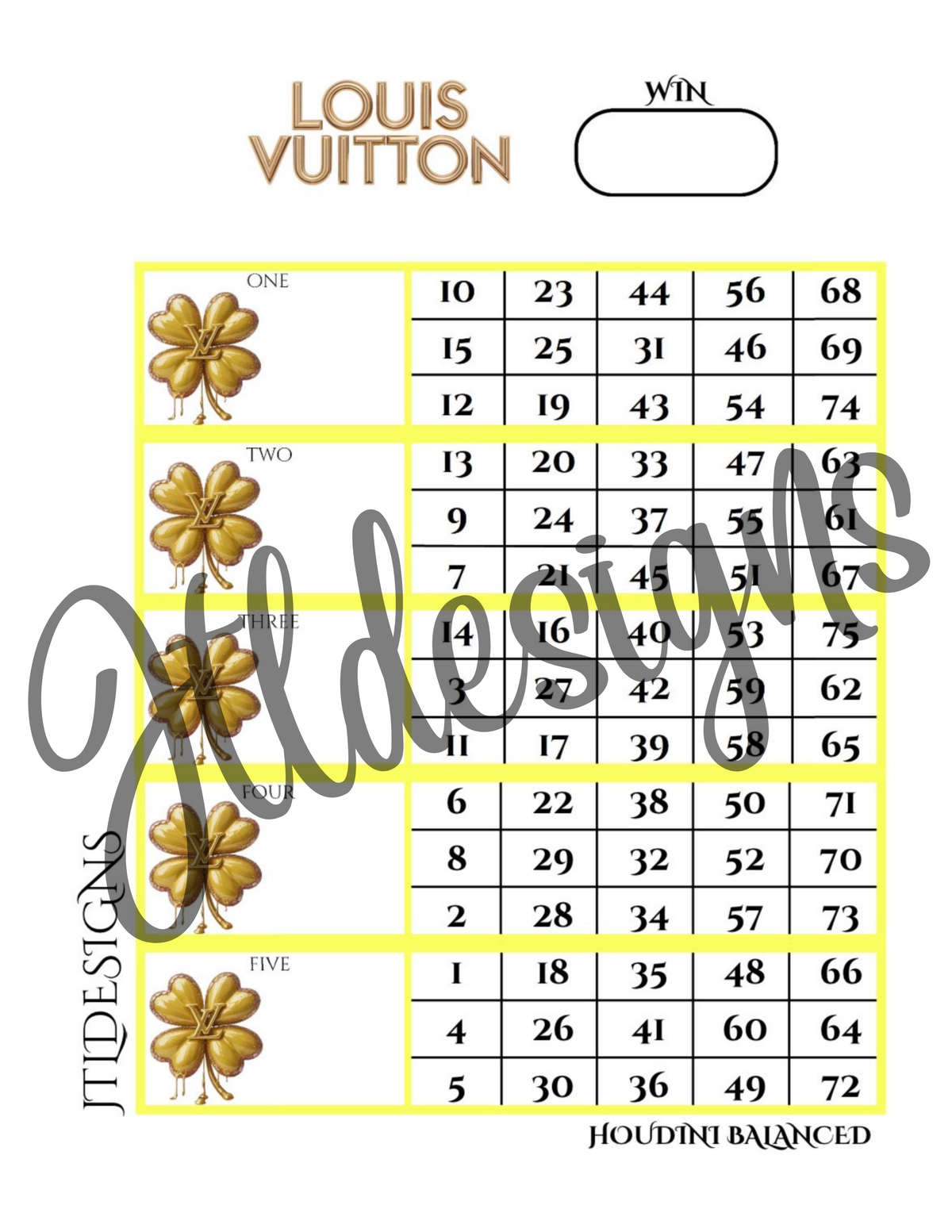 LV dripping molten Clovers Yellow
