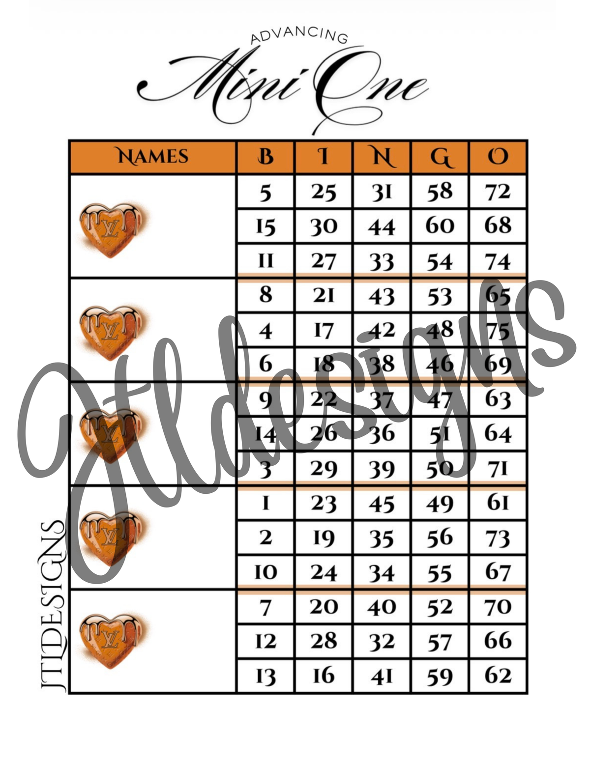 Orange Dripping Molten LV Block Advancer Minis