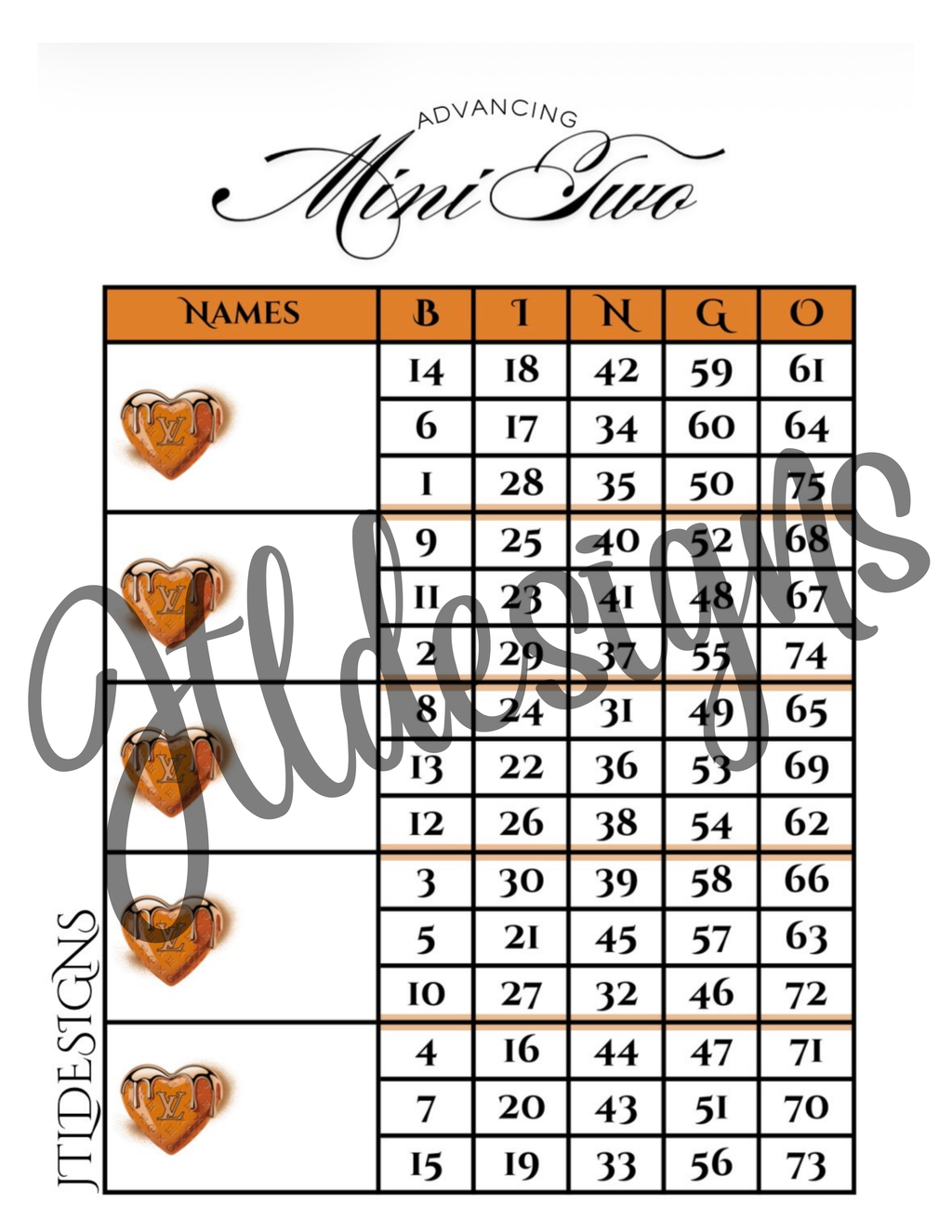 Orange Dripping Molten LV Block Advancer Minis