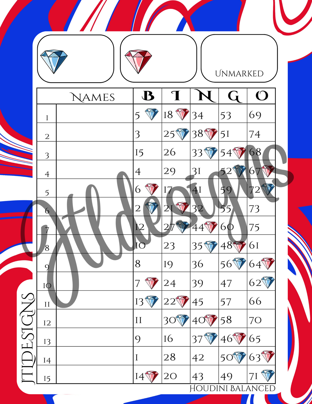 2C Diamonds 1-75