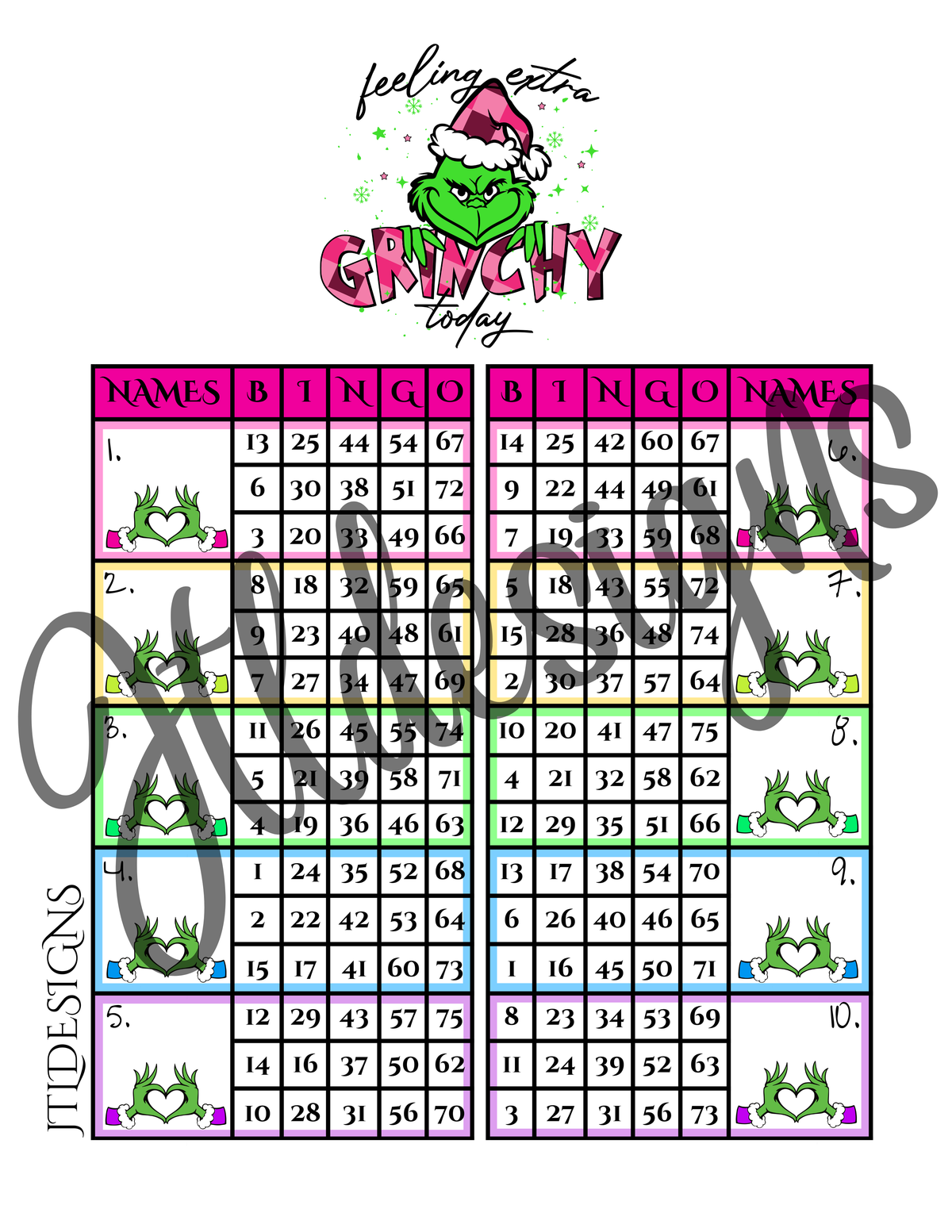 Grinchy Christmas Double Blocks