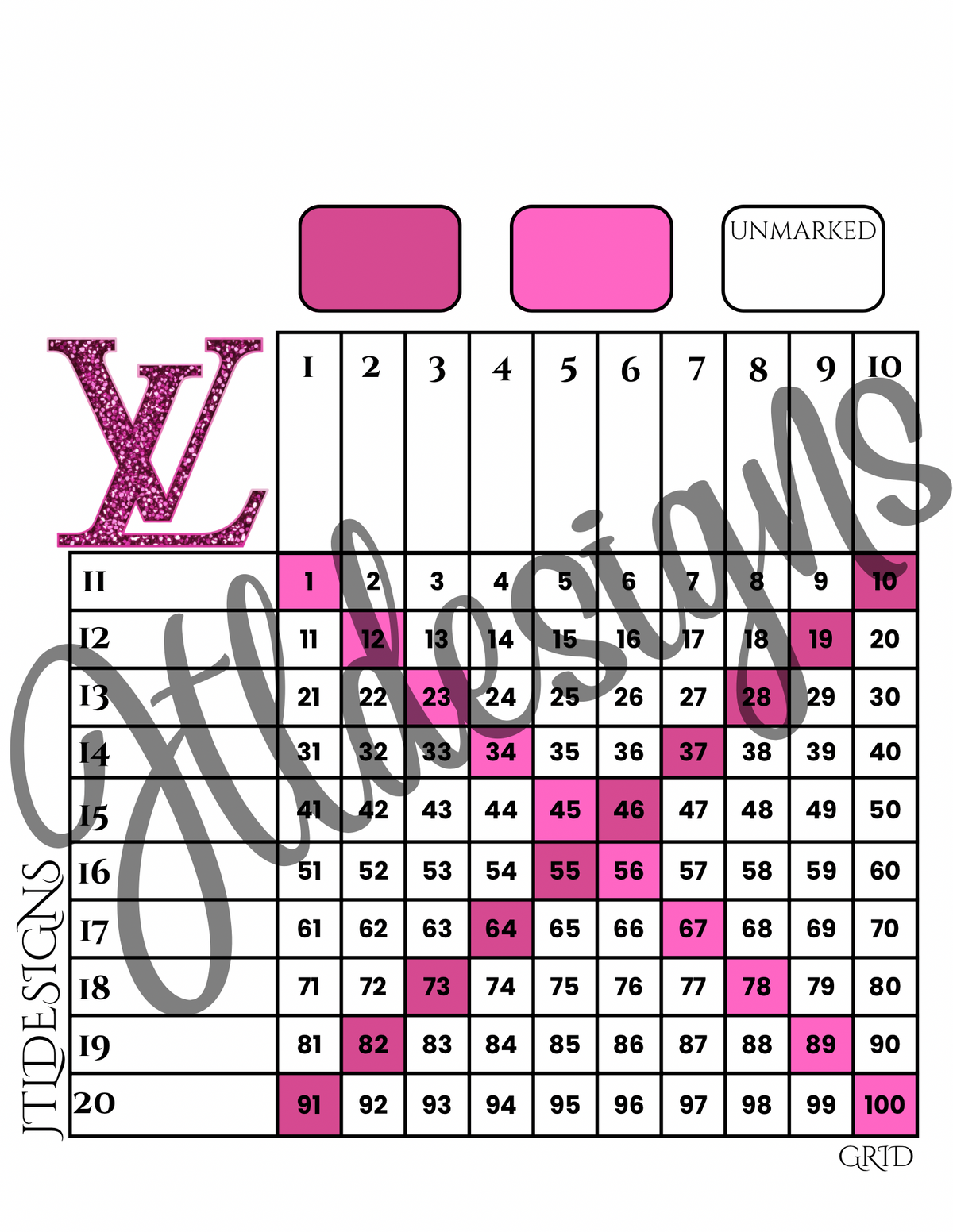 Magenta & Pink Luxury 100