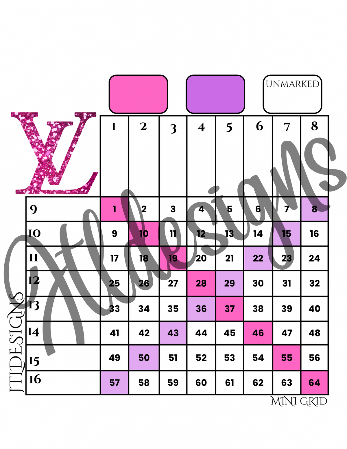 Pink & Purple Luxury Mini Grid