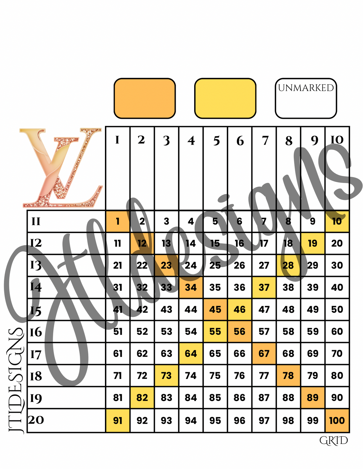 yellow Luxury Grid 100