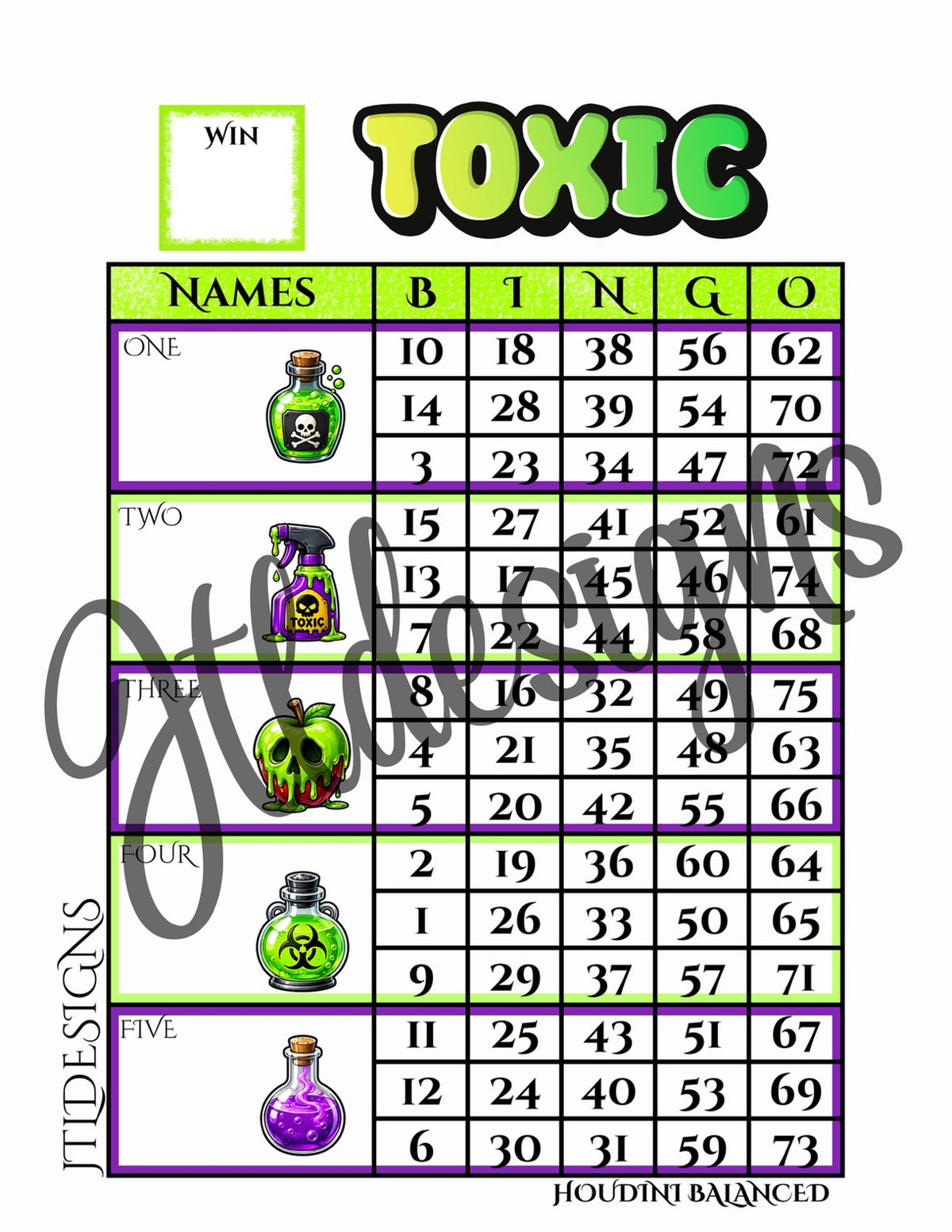 Toxic poison Blocks 1-75