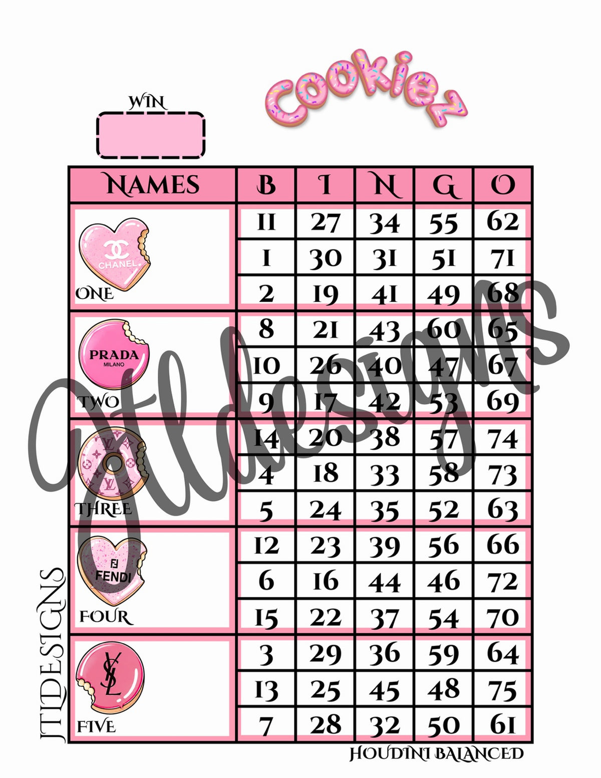 Luxury Cookies Pink Blocks