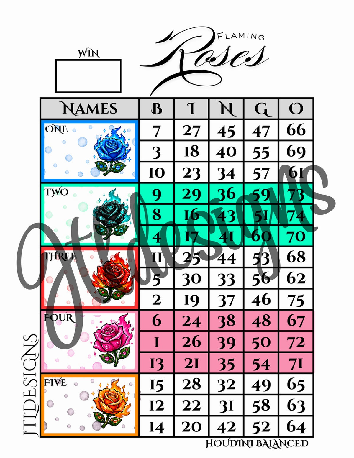 Burning Roses Blocks