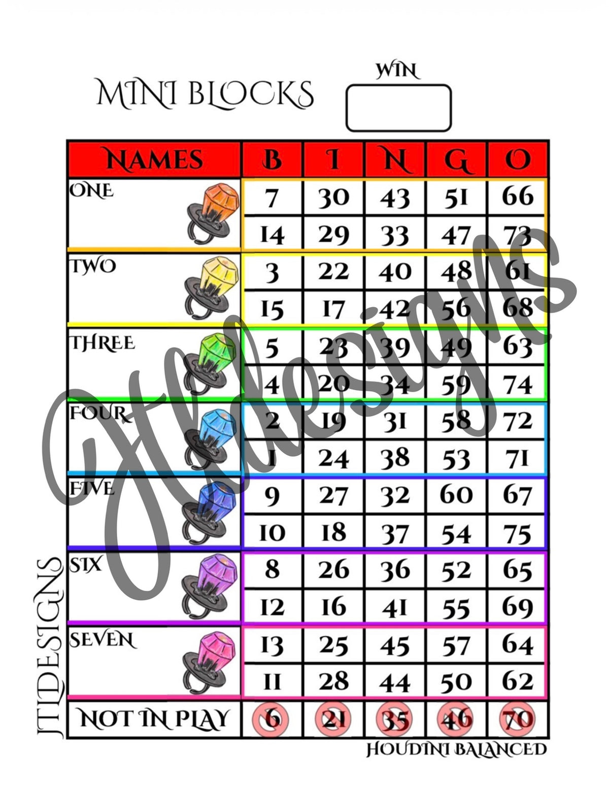 Rainbow Ring Pop Mini Blocks