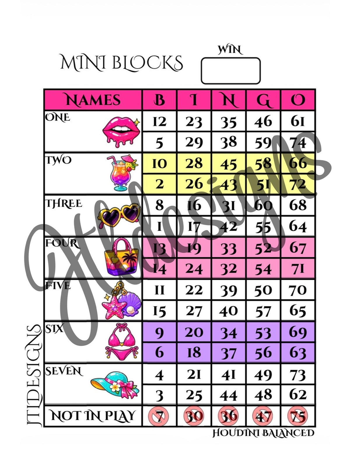 Summer Vacation Mini Blocks