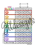 Mini blocks rainbow star 90 B