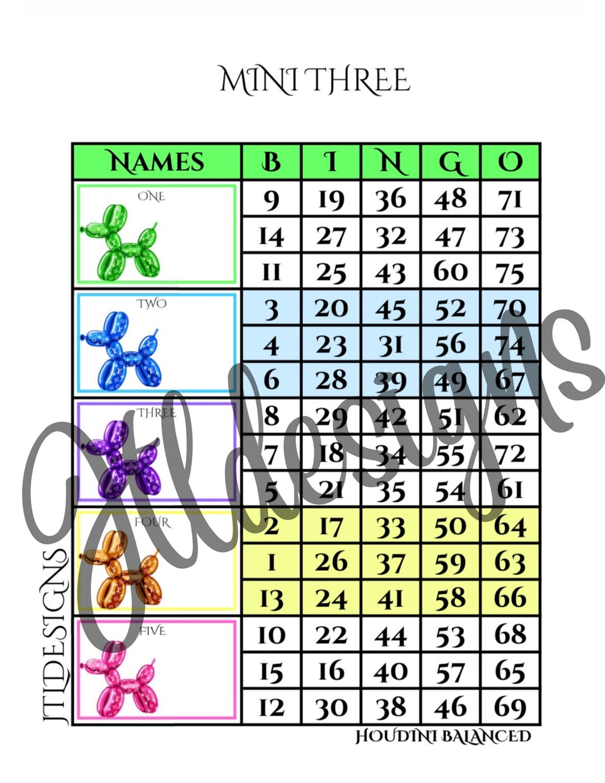 LV balloon dog Advancer Rainbow Minis