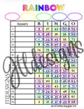 50 Rainbow Circles