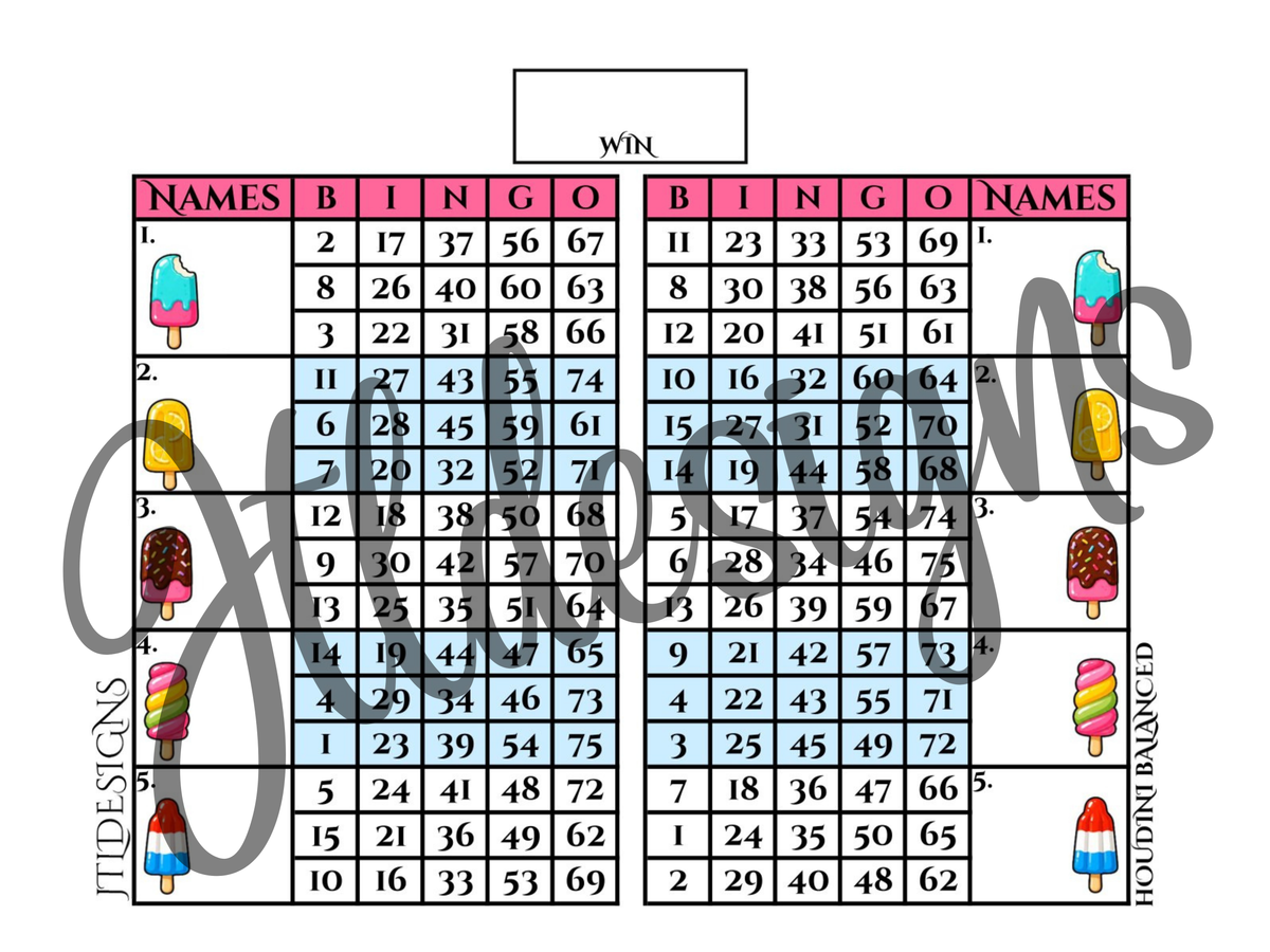 Summer Cold popsicles Double Blocks