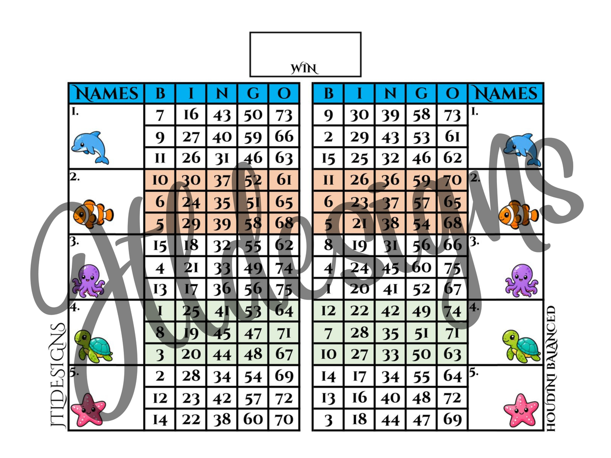 Underwater Creatures Double Blocks