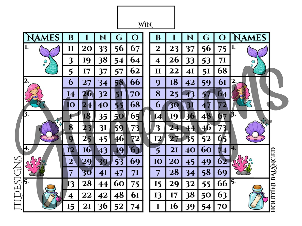 Kawaii Mermaid Double Blocks
