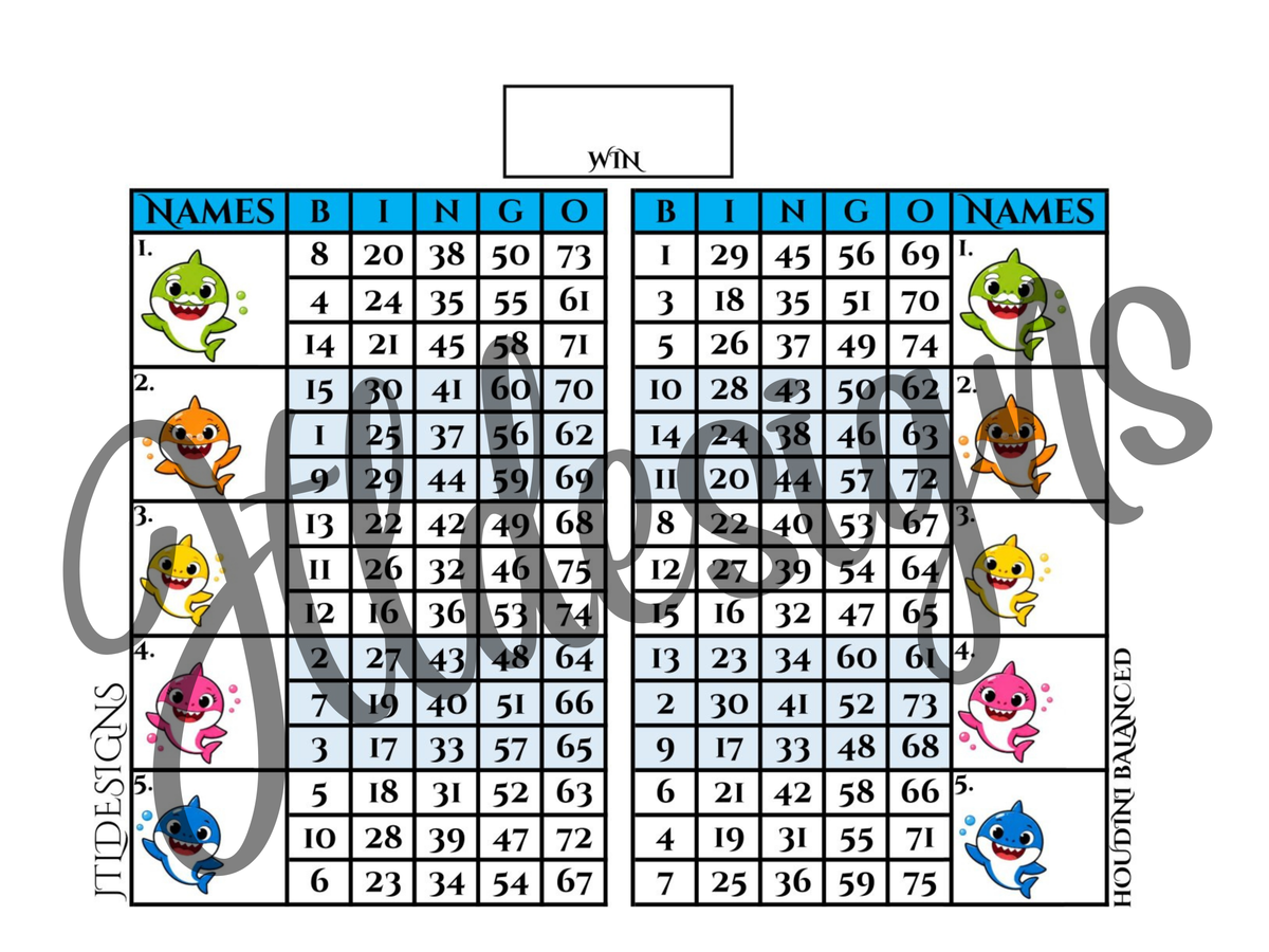 Shark Family Double Blocks
