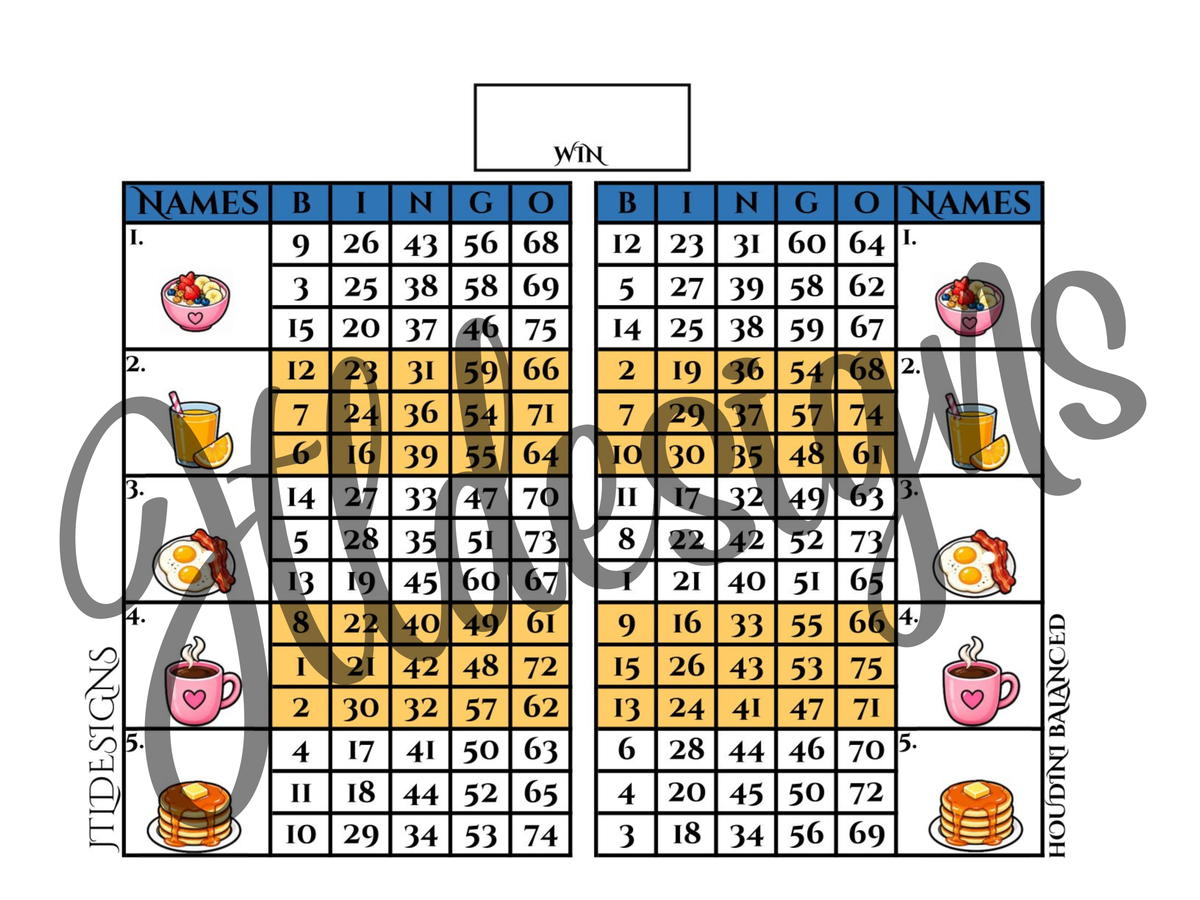 Breakfast foodz Double Blocks