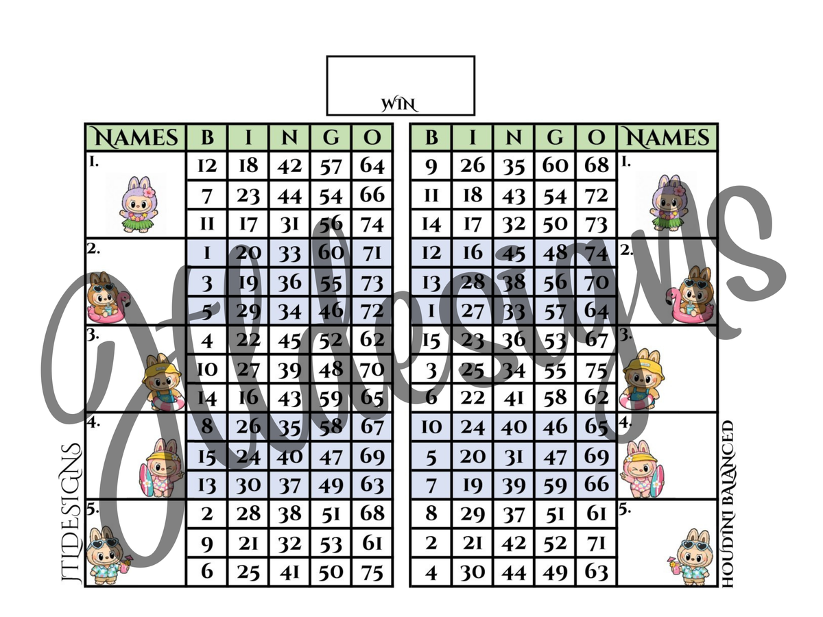 Beach labubu fun Double Blocks