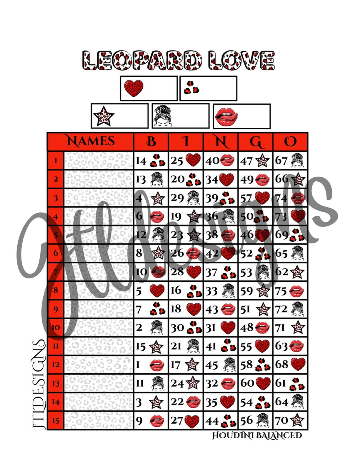 Lepoard Love Red