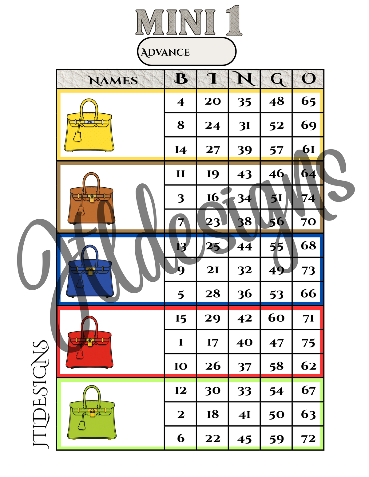 Mini 1 Luxury Bag advancer