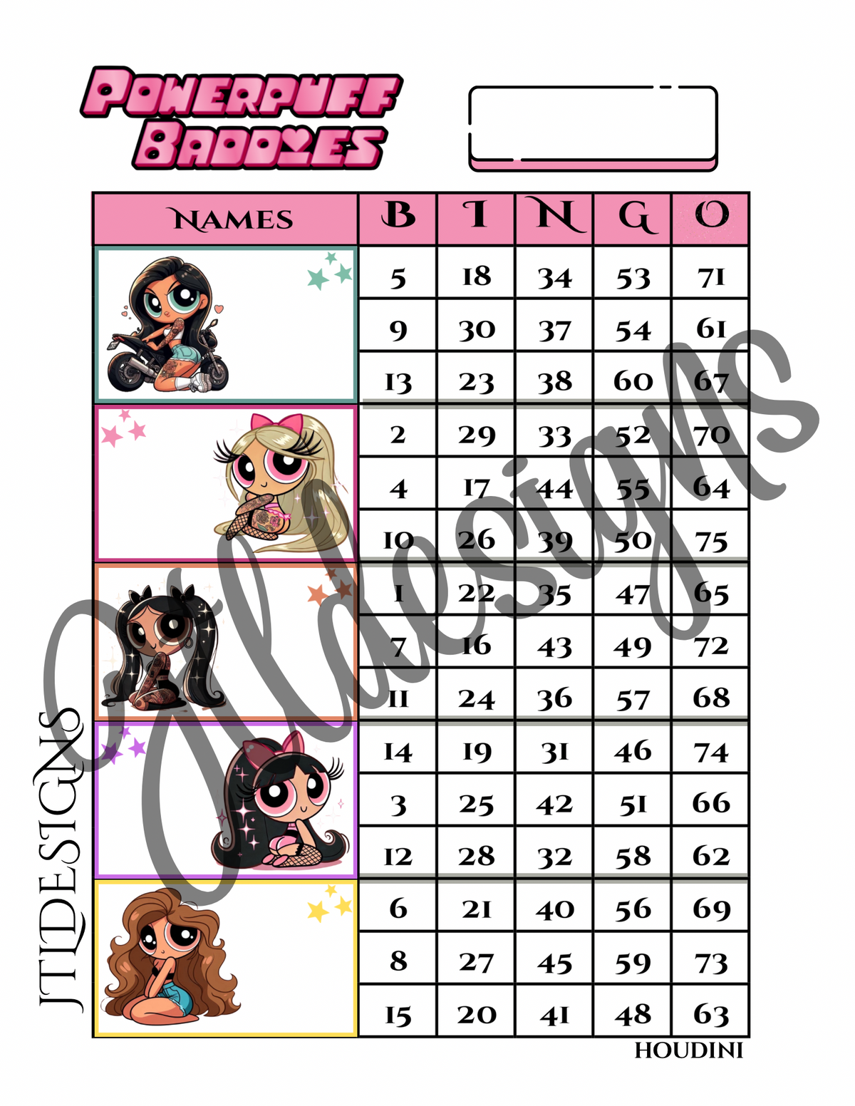 Puff Baddies Blocks Pink