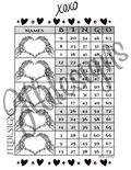 Heart hands Skeleton monochrome blocks