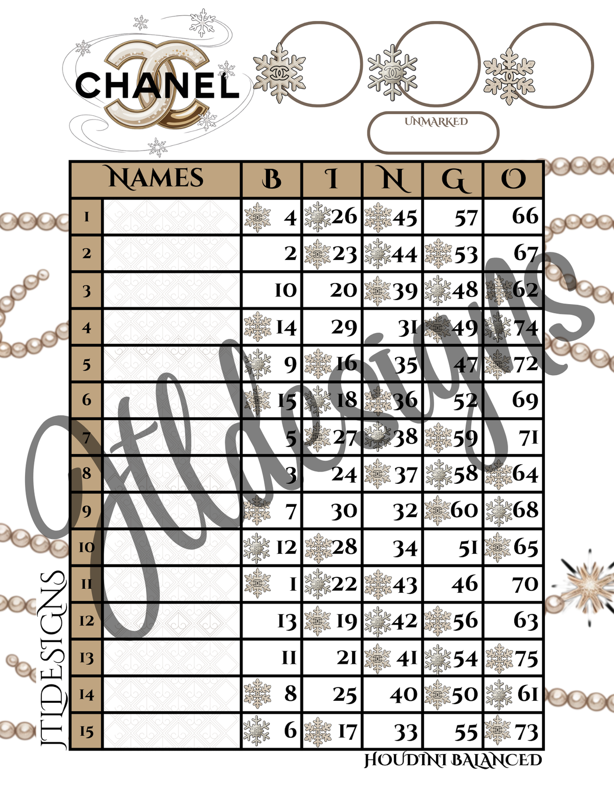CC luxury Snowflake