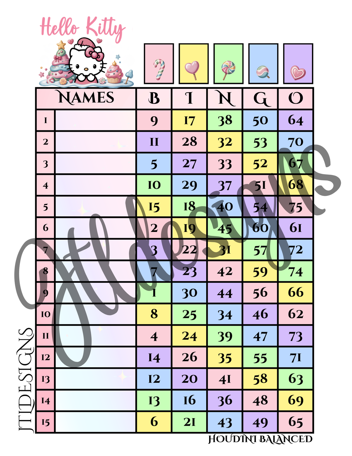 Kitty candy Rainbow Christmas