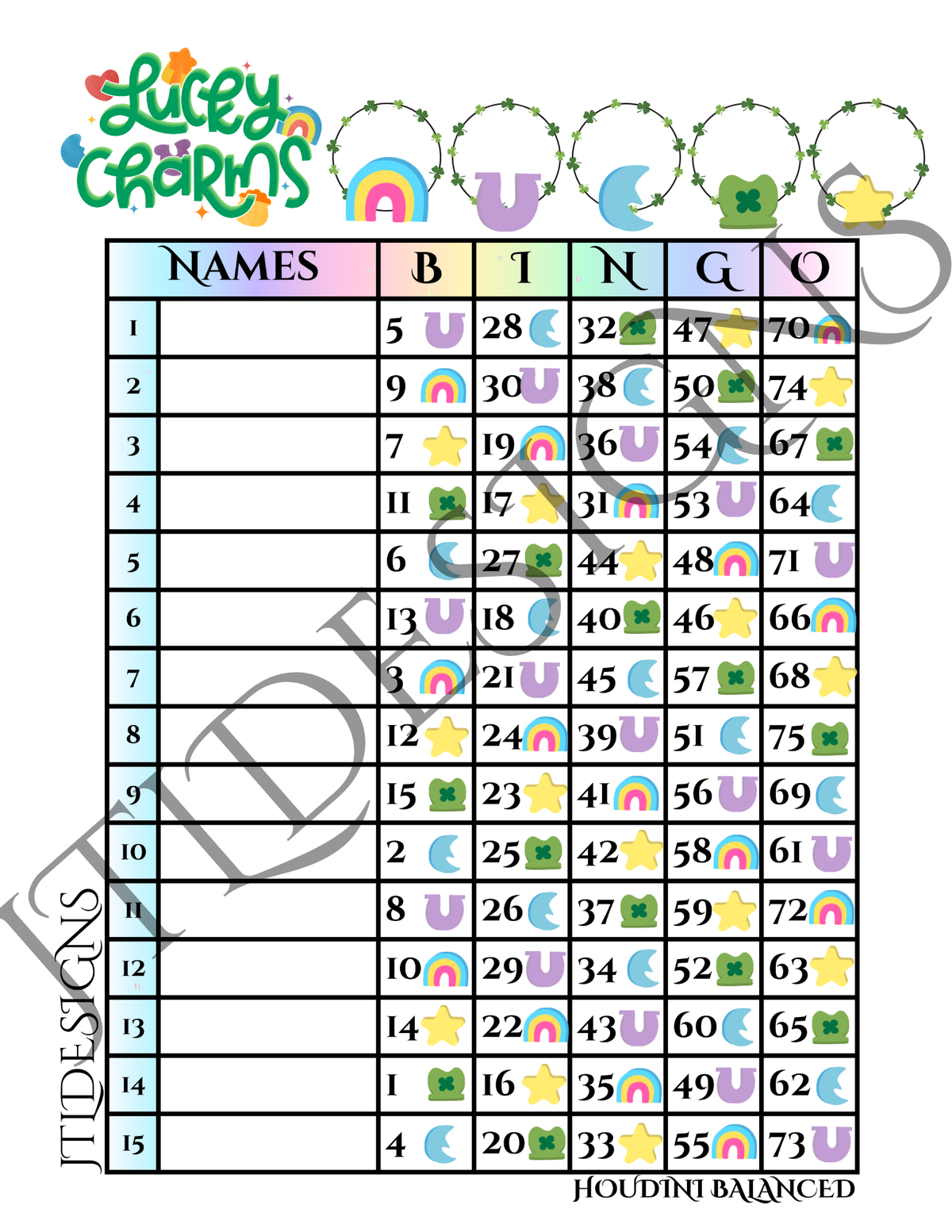 Lucky Charms 1-75