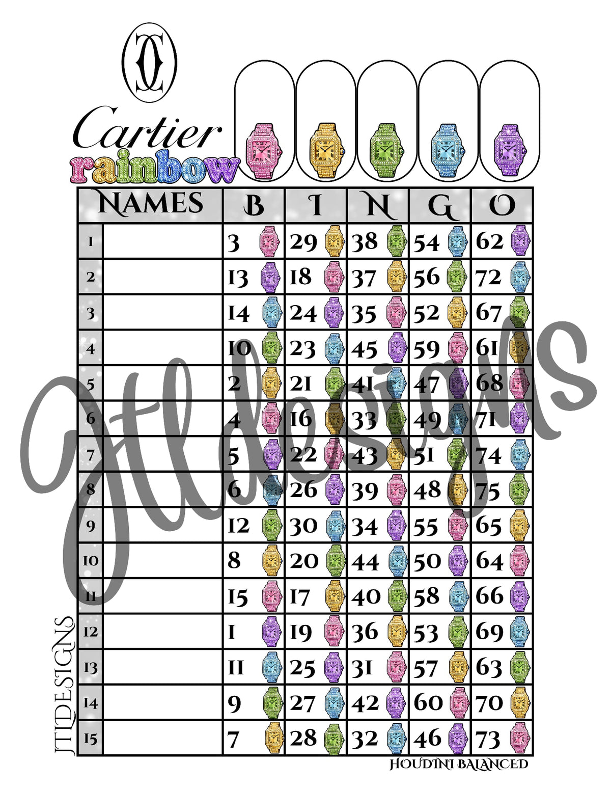 Cartier Rainbow Diamonds