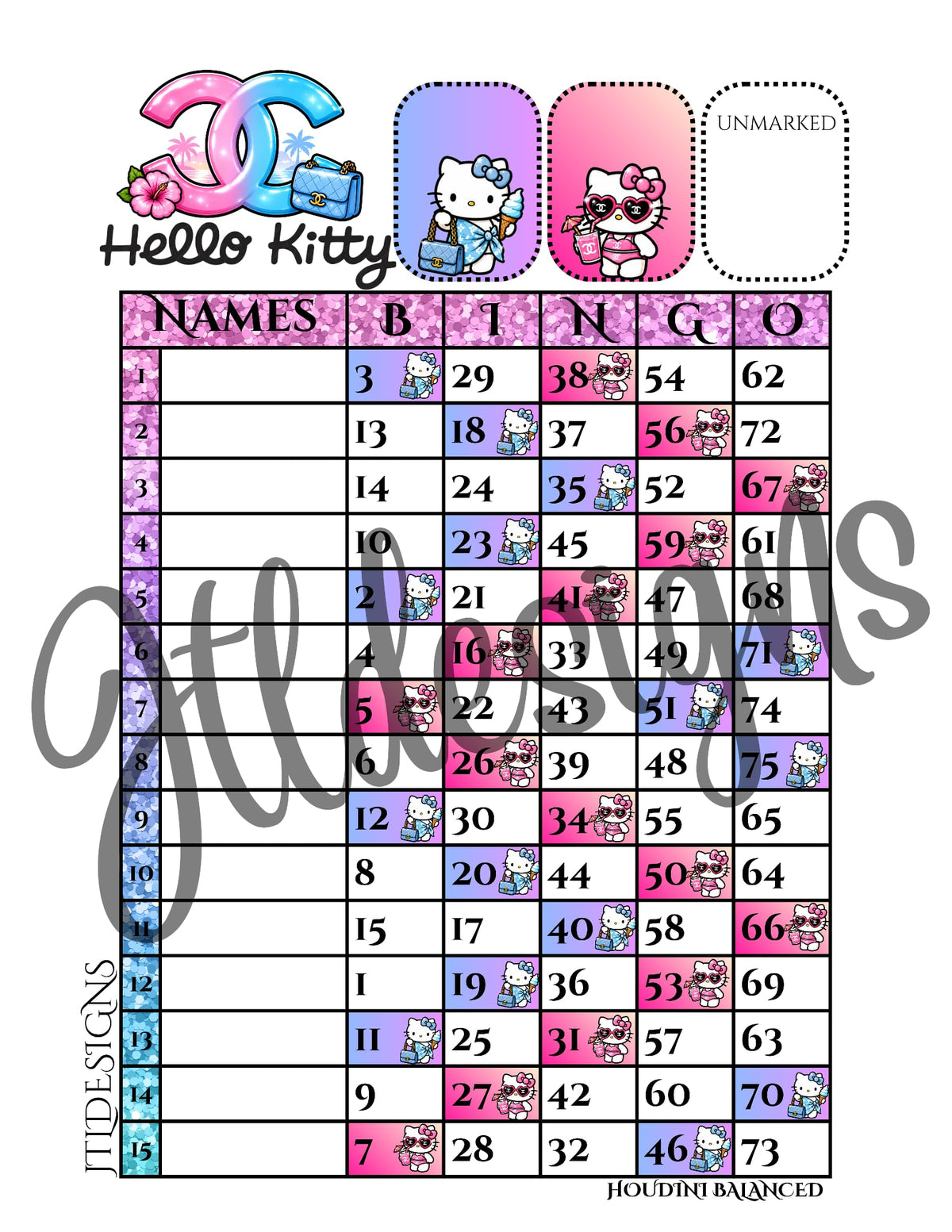 Hello kitty Chanel Beachy