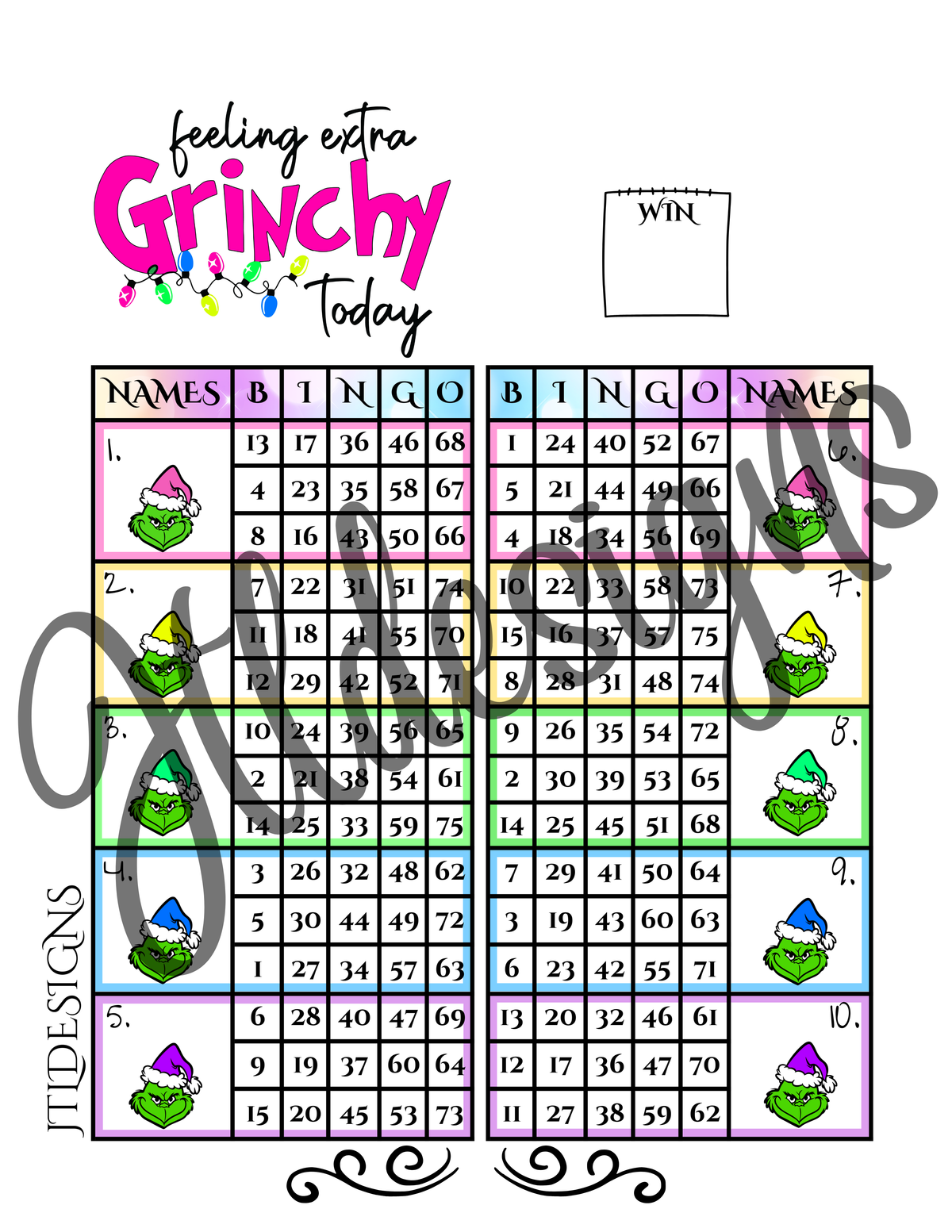 Feeling XTRA grinchy Xmas Double Blocks