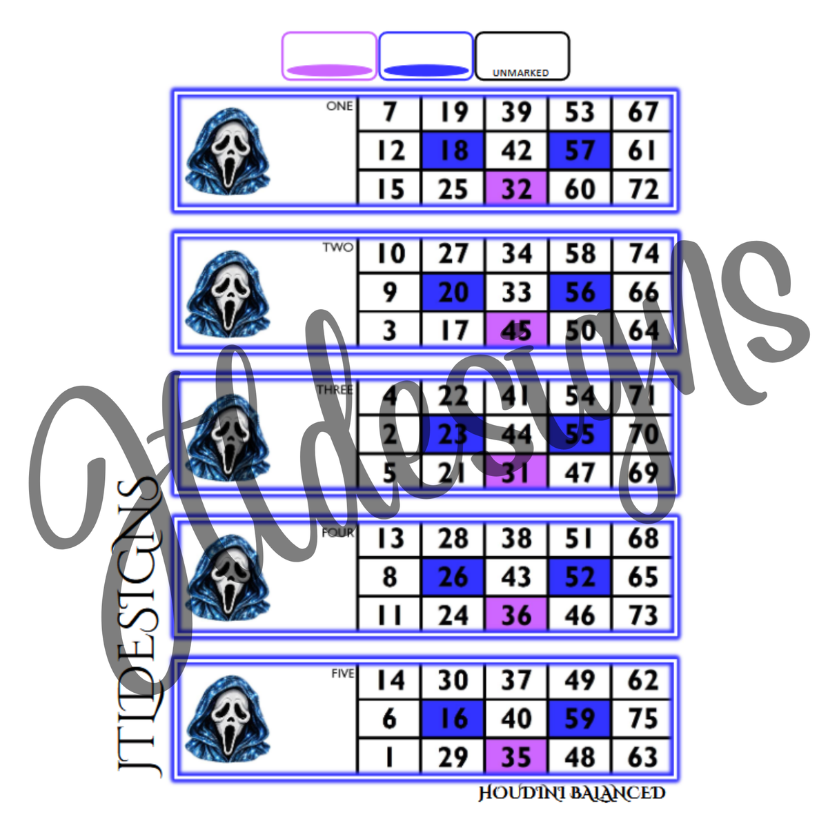 Glittery Ghostface Blue cta blocks