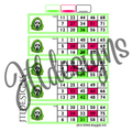 Glittery Ghostface green cta blocks