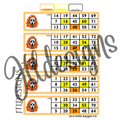 Glittery Ghostface orange cta blocks