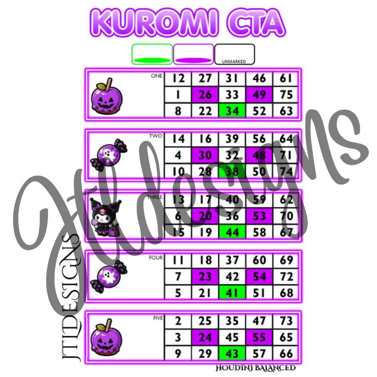 kuromi purple cta halloween